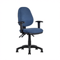 Chaise de bureau confortable en tissu pour cadre, idéale pour le personnel, le jeu sur PC, ergonomique, pivotante, pour le travail.