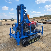Machine de forage de puits d'eau sur chenilles portable, prix usine, profondeur 150m, petite foreuse à vendre