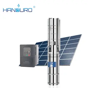 2200w 57m 19m3/h Sunflower 300 Gph Solar Pump Rain Barrel Powered/submersibel Water Pump Solar Panel With Battery