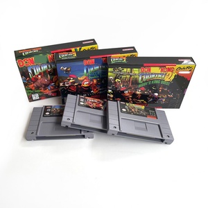 Domkeyed Kang Country 1 2 3 (ประหยัดแบตเตอรี่) ตลับเกม 16 บิตสำหรับคอนโซลวิดีโอเกม SNES เวอร์ชัน NTSC ของสหรัฐอเมริกา - Product Image 1