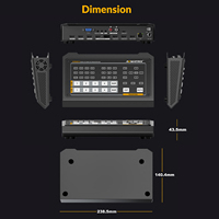AVMATRIX Commutateur vidéo multi-caméras 4 canaux avec sortie 1080p, construction métallique, certifié CE/FCC