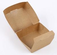 Boîtes à emporter en carton personnalisées pour la restauration rapide, boîtes à snacks pour hamburgers et frites, grande boîte à burger avec logo