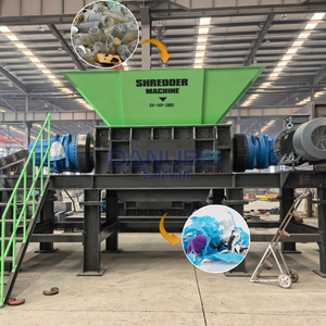 1000kg/h Waste Plastic Clothes Shredder Wood Pallet Cardboard <b>Sofa</b> Carpet Mattress Tire Shredding Machine - Product Image 1