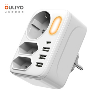 อะแดปเตอร์เต้ารับติดผนังพร้อมพอร์ต USB 3 ช่อง 2 USB A 1 Type C 230V สำหรับใช้ในบ้าน - Product Image 3