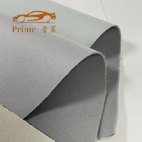 Tissu de revêtement de plafond de voiture en polyester de haute qualité, laminé, enduit, antibactérien, à poids moyen, avec support en mousse pour l'intérieur des voitures