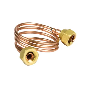 50CM Capillary Copper Pipe with Brass Fittings Air Conditioning Capillary Tube
