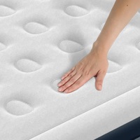 Lit Gonflable Design Moderne avec Pompe Électrique Intégrée en PVC, Meuble Maison Pliable pour Chambre et Salon, Taille Moyenne
