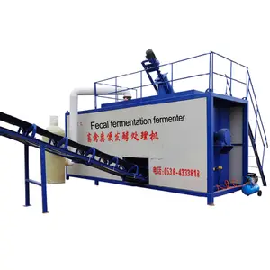 Poultry Manure Processing Organic Fertilizer Machine / Chicken Manure Compost Making Machines