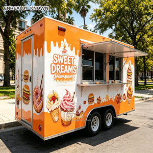 Carritos de Comida Móviles 2025, Remolques de Comida Rápida, Pequeños Restaurantes Móviles, Carritos de Venta de Aperitivos - Product Image 4