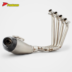 Nouveau système d'échappement complet à montage bas pour moto Honda CB650R 2021-2025, embout en acier inoxydable, collecteur 4-into-2, <span class=keywords><strong>DB</strong></span> <span class=keywords><strong>Killer</strong></span> <span class=keywords><strong>amovible</strong></span> - Product Image 2