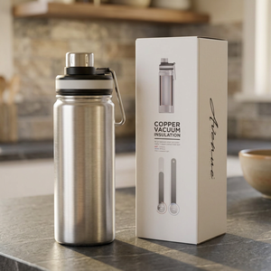Bouteille d'eau pour sports de plein air Gessi 590 ml Modèle 100644-1 avec isolation sous vide en cuivre - Product Image 3