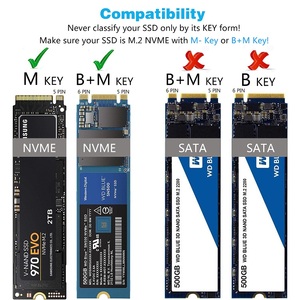 FIDECO Dual-Bay USB-C 3.1 <span class=keywords><strong>M</strong></span>.<span class=keywords><strong>2</strong></span> SSD NVMe Gen <span class=keywords><strong>2</strong></span> Dock PCIe NVMe zu USB Adapter mit Offline-Klonfunktion - Product Image 6