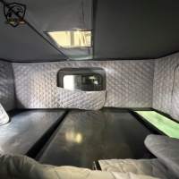 Tente de toit rigide pour camionnette Hunttoo, tente de toit pour 4 personnes, pliable, pour remorque de camping-car, tente pop-up pour pick-up