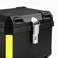Boîte à bagages arrière pour moto, grande capacité, coffre universel, grande boîte à outils, boîte à bagages pour scooter, détachable, modification