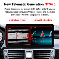 CarPlay sans fil Android Auto GPS pour Mercedes-Benz CLS W218/X218/C218 NTG4.5 10.25/12.3 Android14 8+128GB Lecteur vidéo DSP