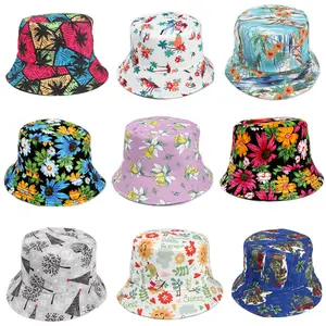 Nhiều màu thời trang tùy chỉnh in ngư dân hat ngụy trang cap bãi biển phong cách Sun hat xô mũ