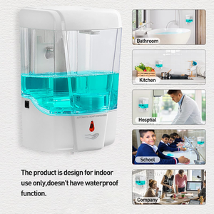 Dispensador de Jabón Automático Inteligente con Sensor de Espuma, Dispensador de Desinfectante de Manos de Plástico, Funciona con Batería, Montado en la Pared, Moderno - Product Image 6