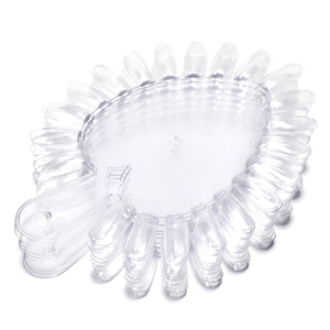 Lot de 10 présentoirs de faux ongles en forme de cœur, 21 modèles, transparents, naturels, pour la pratique du gel, carte de couleurs, outil de formation en manucure - Product Image 3