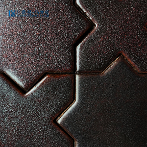 Piastrelle da Parete in Ceramica con Motivo a Mosaico Multicolore di Alta Qualità, Design Creativo a Stella e Croce - Product Image 4