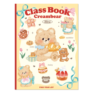 Libreta de Direcciones de Hojas Sueltas Conmemorativa de Graduación de Sexto Grado, Estilo Oso Crema, para Estudiantes de Oficina - Product Image 1