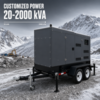 Générateur diesel monté sur remorque pour l'alimentation d'urgence en cas de catastrophe, générateur diesel Doosan avec ATS 70 kVA 60 Hz
