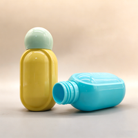 Bouteille en plastique PET avec bouchon à vis, capacité 60 ml/100 ml, impression sérigraphique couleur personnalisée OEM, modèle ZS13 pour les soins cosmétiques de la peau