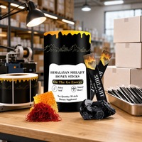 Palitos de Miel de Shilajit del Himalaya con Azafrán Manuka, Más de 85 Minerales Traza, Suplemento de Ácido Fúlvico, Venta al por Mayor, a Granel, OEM, Marca Privada