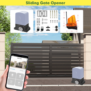 Moteur de moteur d'ouvre-porte de porte coulissante électrique Heavy Duty800KG <span class=keywords><strong>avec</strong></span> support de rail en acier de <span class=keywords><strong>4m</strong></span> - Product Image 3