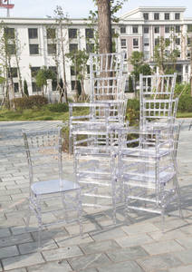 Chaise Napoléon Chavari en résine PP transparente et durable pour hôtel, empilable, idéale pour les mariages - <span class=keywords><strong>Vente</strong></span> directe usine - Product Image 5