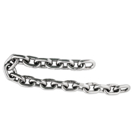 Chaînes d'ancre de conception moderne pour matériel marin, en acier inoxydable AISI 316, accessoires de bateau, chaînes à maillons DIN766