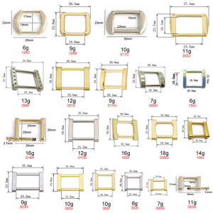 Tùy Chỉnh Phẳng Kim Loại Sắt Antique Brass Hình Chữ Nhật Nhẫn Hình Chữ Nhật Trượt Có Thể Điều Chỉnh Vành Đai Vuông Khóa Cho Túi Dây Đeo - Product Image 4