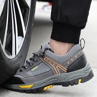 Nouvelles Chaussures de Sécurité Unisexe pour l'Été, Escalade en Montagne, Doublure en Maille, Légères, Résistantes à l'Usure, Semelle en Caoutchouc, Embout en Acier