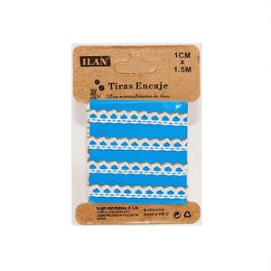 Nastri in pizzo ILAN 1 cm x 1,5 m colore oro per artigianato e decorazioni - Product Image 1