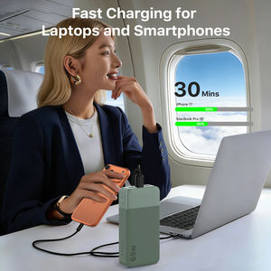 Batería Externa para Portátil NOBIS de 65W PD3.0 y 20000mAh de Litio-Polímero, Tipo-C/USB, Carga Rápida Portátil para MacBook Pro, <span class=keywords><strong>Steam</strong></span> Deck, iPhone - Product Image 1