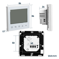 Beok TDS21 Programación de pantalla táctil Tuya WiFi Termostato de habitación para calefacción por suelo radiante