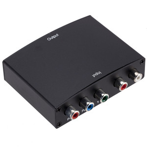 Convertisseur YPbPr Component RGB vers <span class=keywords><strong>HDMI</strong></span> 1080P, <span class=keywords><strong>adaptateur</strong></span> vidéo audio analogique vers numérique pour lecteur DVD Wii <span class=keywords><strong>PS2</strong></span>, sortie <span class=keywords><strong>HDMI</strong></span> - Product Image 1