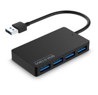 Hub USB 4-en-1 USB 3.0 vers 4 ports USB 3.0 / Adaptateur chargeur Hub Type-C vers USB 3.0 4 ports