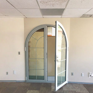 JYing Entry <strong>Doors</strong> <strong>Upvc</strong> Flush Interior <strong>Door</strong> Swing Steel+pvc+tempered Glass Modern Hotel Tempered Plastic <strong>Door</strong> - Product Image 1