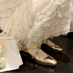 XINZI – chaussures plates en cuir de vache à bout rond pour femme, chaussures d'été confortables et à lanières croisées de 1.5cm - Product Image 5