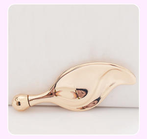 เครื่องนวดหน้าโลหะแบบใหม่ รูปทรง<span class=keywords><strong>ใบ</strong></span>ไม้ สำหรับยกกระชับผิว ลดริ้วรอยรอบดวงตา พร้อมลูกกลิ้งครีมบำรุงผิว - Product Image 5