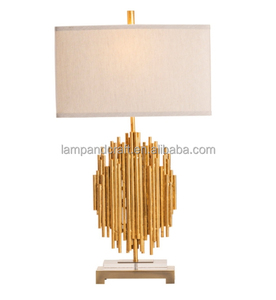 Lampe de table rectangulaire en cuir blanc pour la décoration de la maison, chambre à coucher, hall d'hôtel, chambre d'hôtel, salon - Product Image 3
