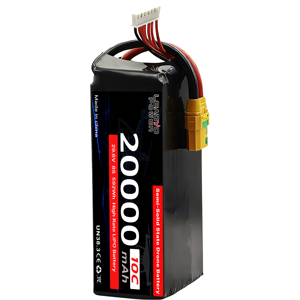 Baterai LiPo Semi Solid State 8S 29.6V 10C dengan Densitas Energi Tinggi 350Wh/kg, 20000mAh 35000mAh 40000mAh untuk Drone Besar FPV EV OEM - Product Image 1