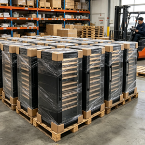 Frigorifero per Vini OEM con Compressore a Doppia Zona Integrato, 29 Bottiglie, in Acciaio Inox con Serratura e Porta Reversibile - Product Image 6
