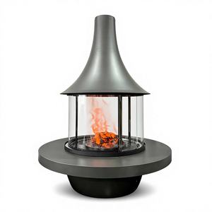 Cheminée à vapeur 3D intérieure personnalisée PANSEE 900 mm suspendue moderne avec <span class=keywords><strong>conduit</strong></span> d'évacuation pour hôtels et villas - Product Image 1