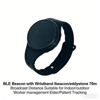 Bracelet de suivi intelligent RTLS pour la santé des personnes âgées et des enfants, avec balise BLE, Wi-Fi 4G, Bluetooth 4.2/5.0, forme ronde, de fabrication originale