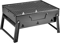 Fournitures de jardinage Nouveau Barbecue Bbq Charbon de bois Portable Bureau pliant Tabletop Outdoor Smoker Grill For Camping Outside Party