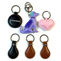 Porte-clés en cuir PU personnalisé avec logo en relief de haute qualité, en gros, pour la promotion d'entreprise et les souvenirs de salons professionnels