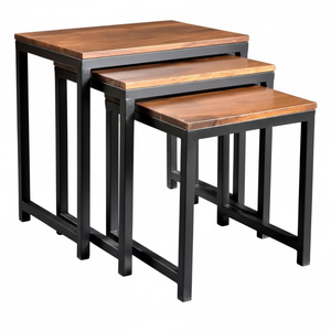 Modern Sleek Wooden <b>Sofa</b> Side <b>Table</b> with Tapered Design Adds Elegance to Living Room Space Combination Feature - Product Image 1