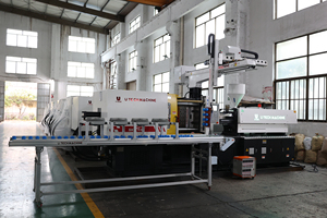 Tự động 8 khoang <span class=keywords><strong>Robot</strong></span> chai nhựa thực hiện 20L 5 gallon Thùng Nắp nắp máy ép phun nhà máy - Product Image 2