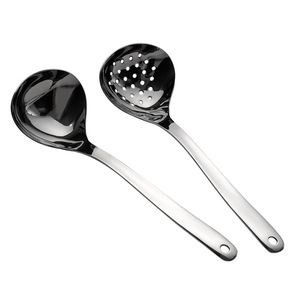 304 Stainless Steel Soup Ladle And Strainer Set Thickened Kitchen Hot <b>Pot</b> Ladle Household Porridge Spoon Durable - Product Image 5